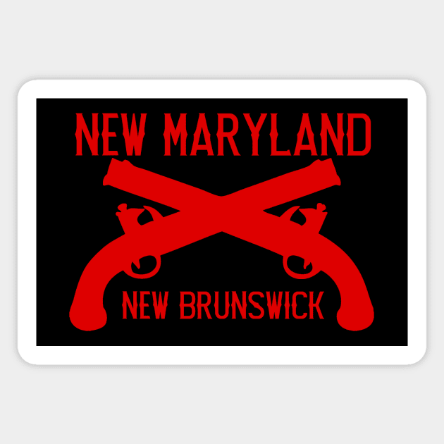 New Maryland Red Sticker by Amberchrome